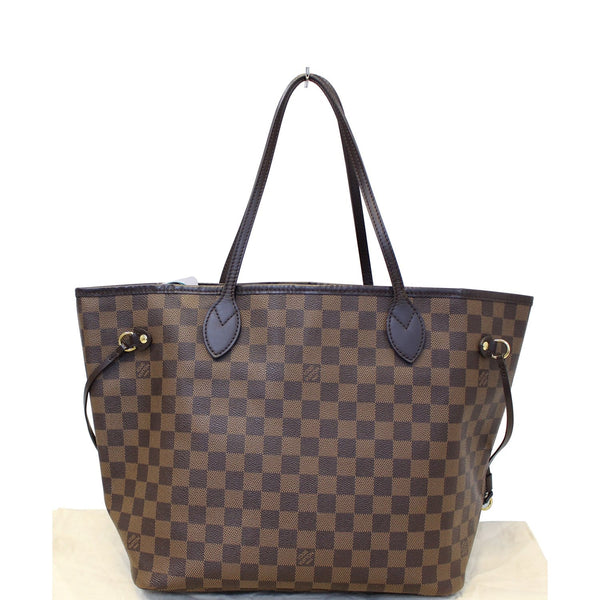 LOUIS VUITTON Neverfull MM Damier Ebene Tote Shoulder Bag-US