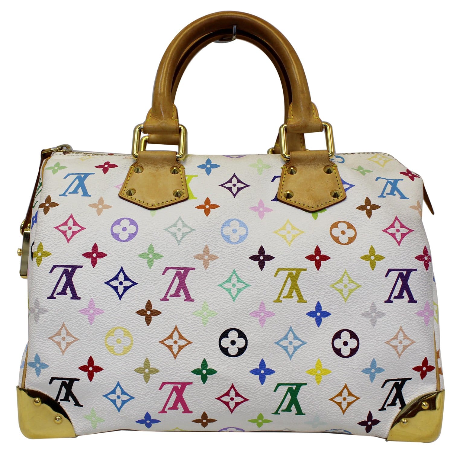 Speedy cloth handbag Louis Vuitton Multicolour in Cloth - 32551399