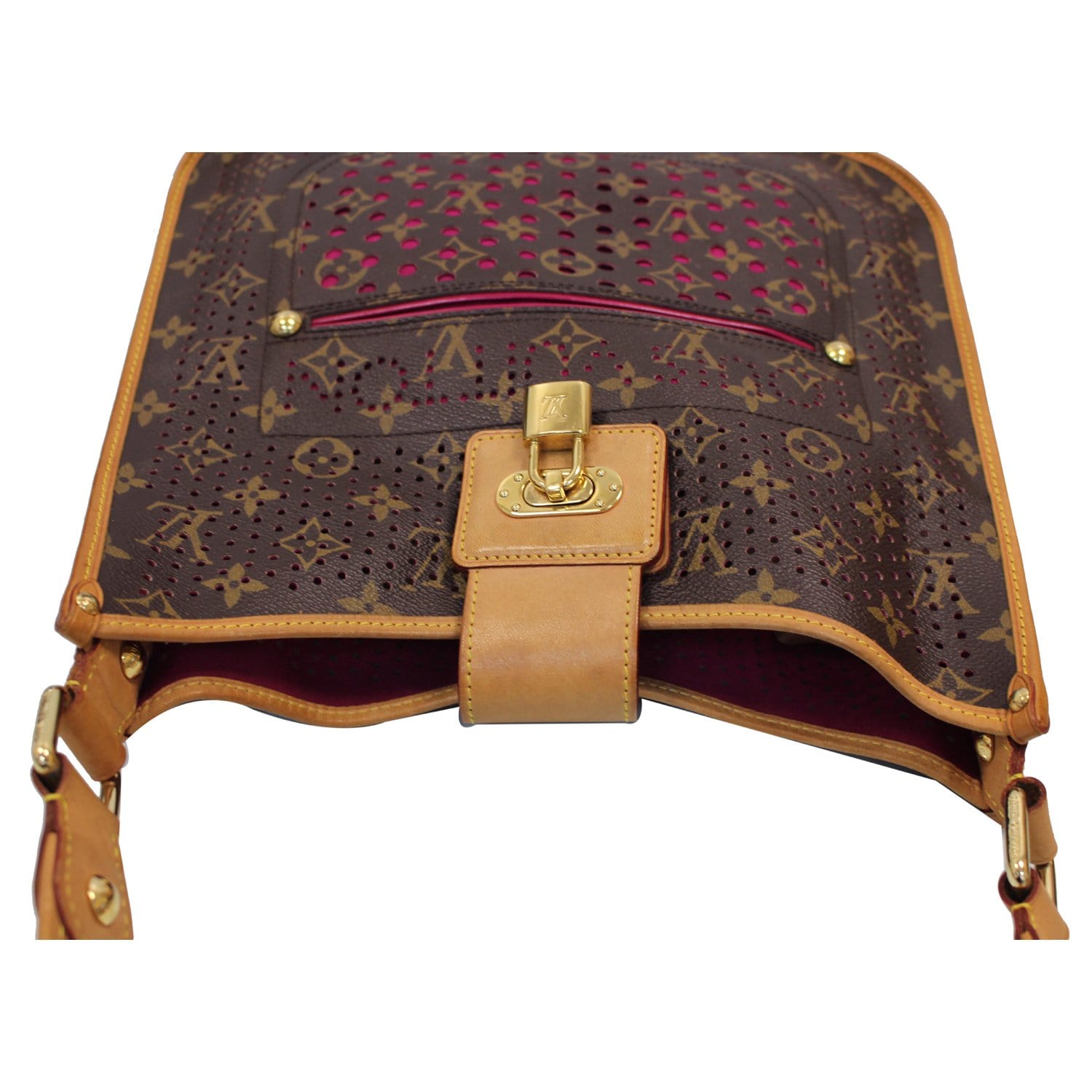 Louis Vuitton // Brown & Fuchsia Perforated Canvas 2006 Limited