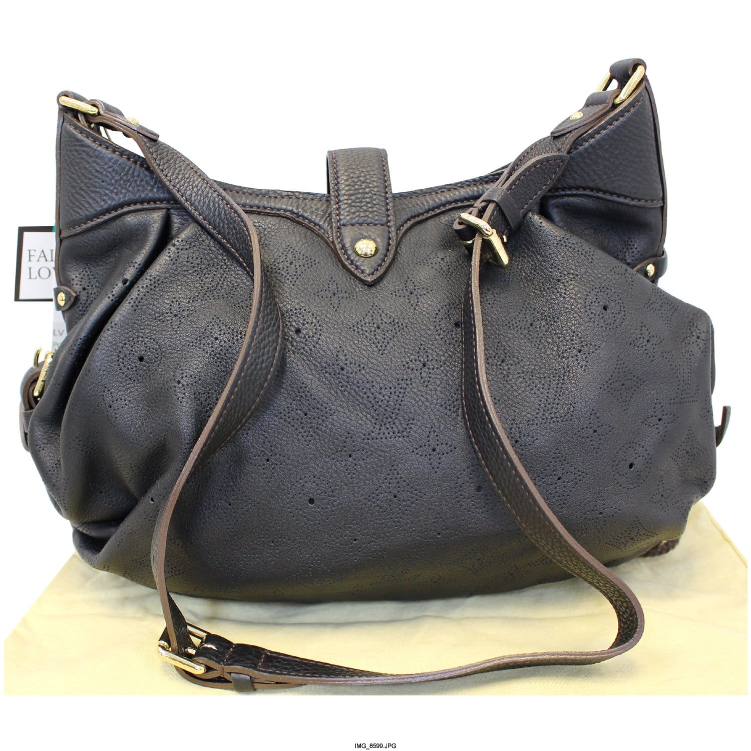 Black Louis Vuitton Monogram Mahina XS Shoulder Bag