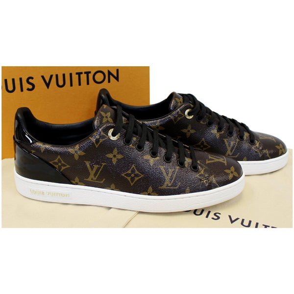 LOUIS VUITTON Frontrow Monogram Canvas/Leather Sneakers Brown-US