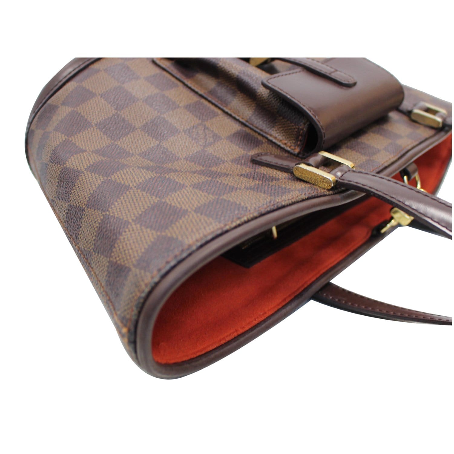Louis Vuitton Damier Ebene Pouch for Manosque Hand Bag Brown