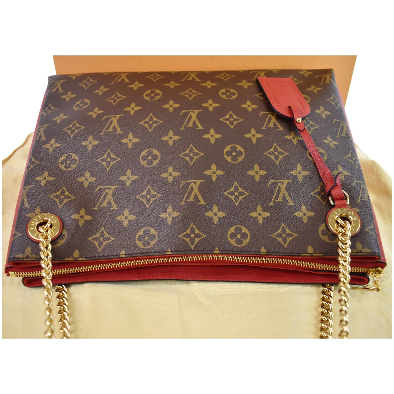 Louis Vuitton Monogram Canvas Surene BB Shoulder Handbag Cherry