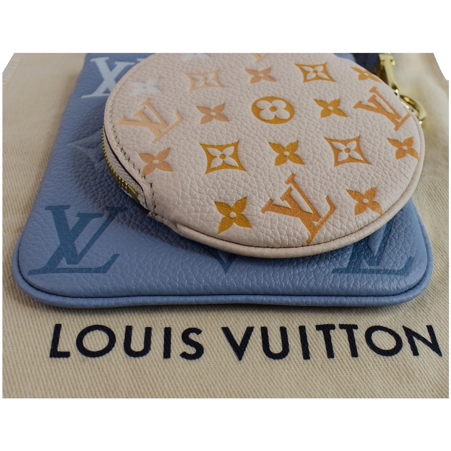Louis Vuitton Trio Pouch Rosebud/Summer Blue/Ceam for Women