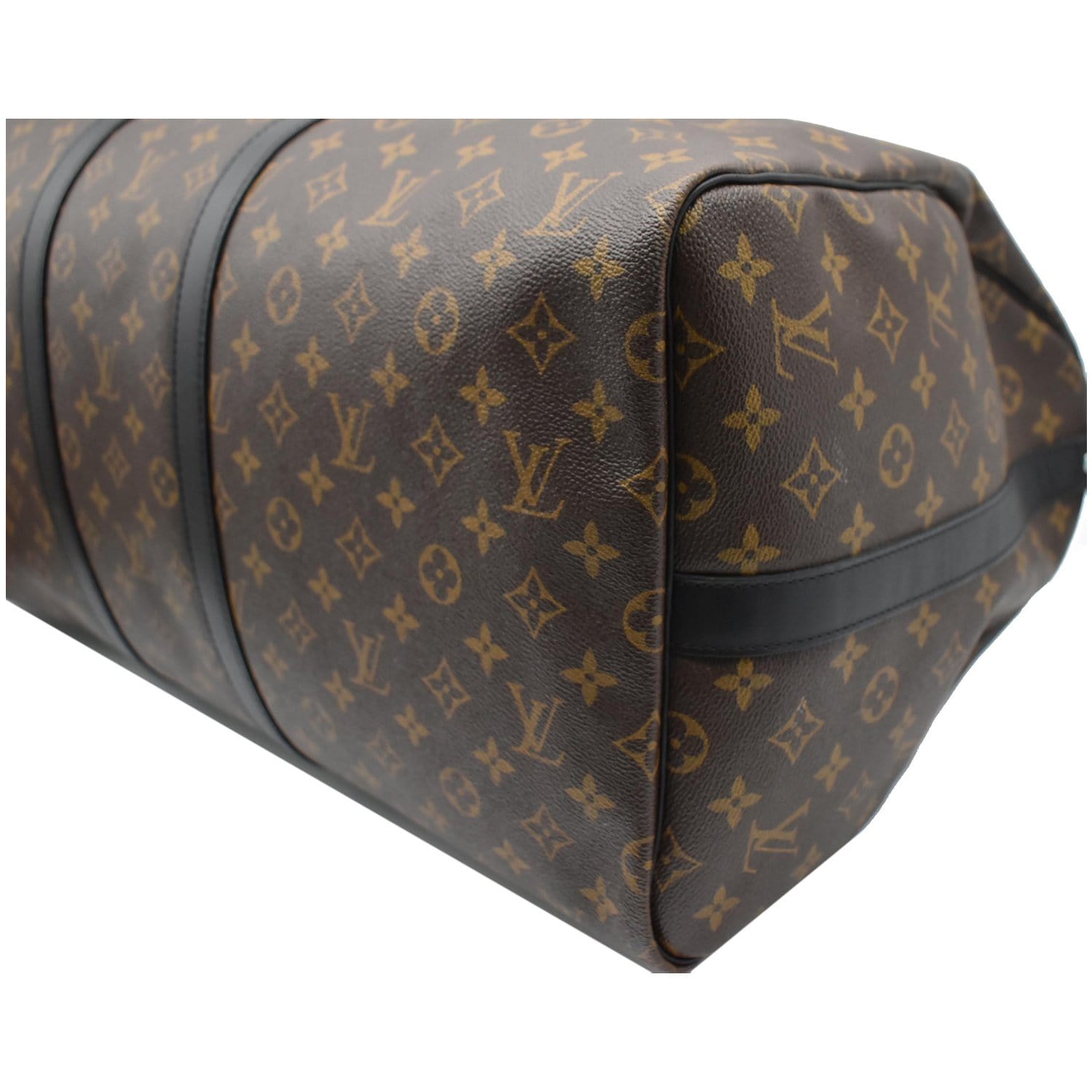 Louis Vuitton Monogram Macassar Keepall Bandouliere 55 w/ Strap