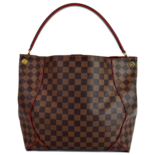 LOUIS VUITTON Caissa Damier Ebene Hobo Bag Brown