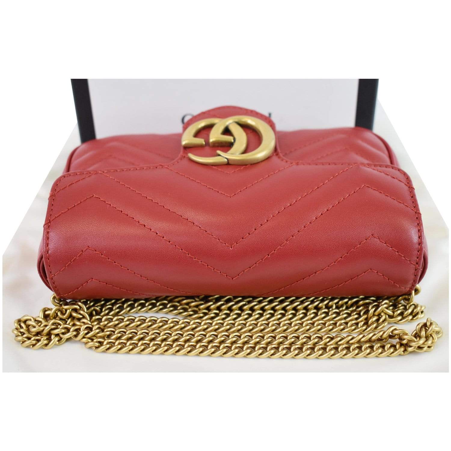 Gucci GG Marmont Matelasse Mini Bag Red