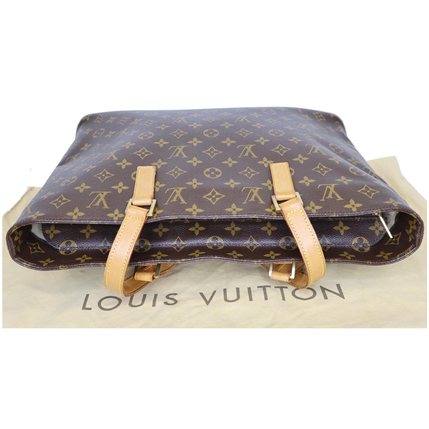 Bolso Cabás Louis Vuitton Luco en lona Monogram y cuero natural