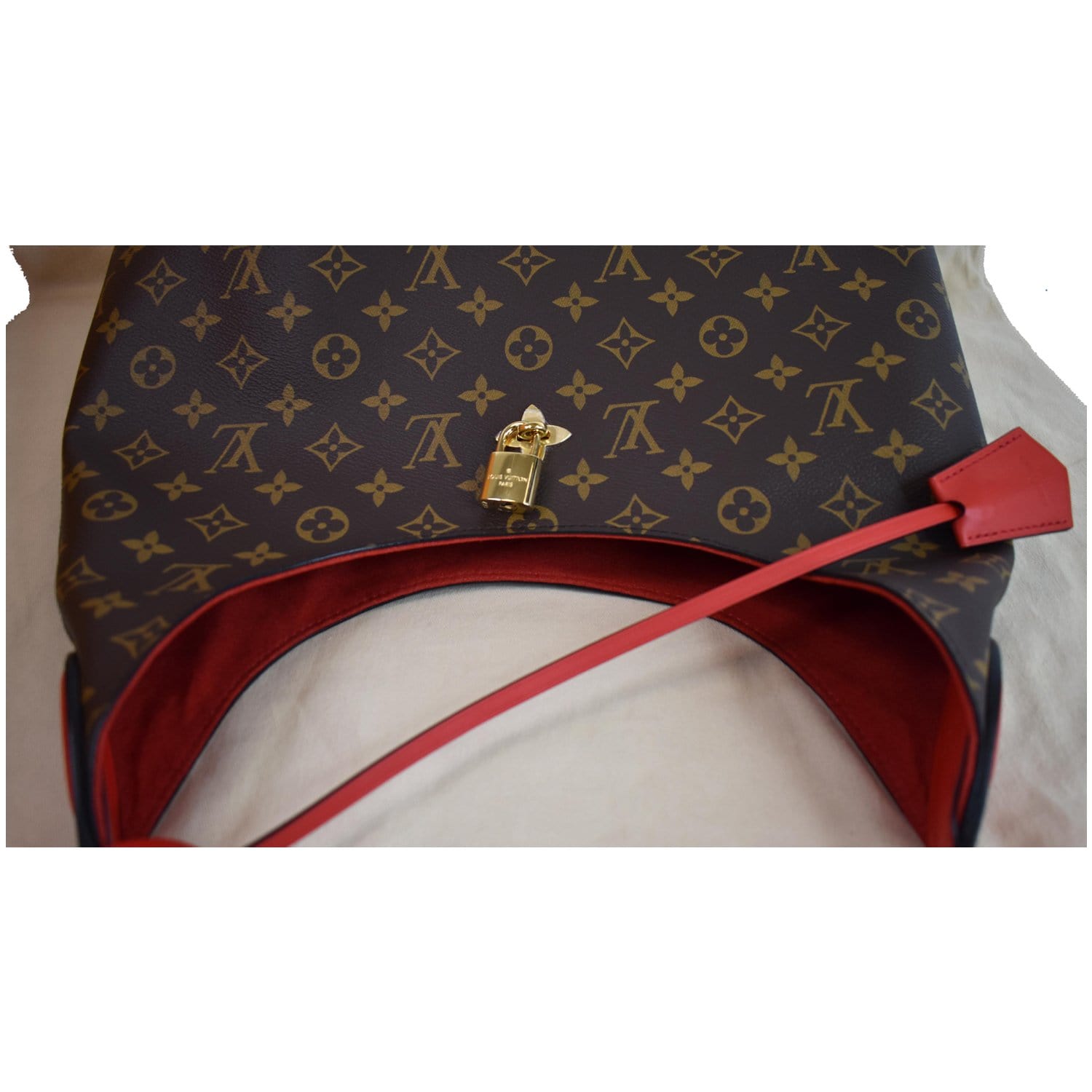 Louis Vuitton Flower Hobo Monogram Canvas Brown 222827147