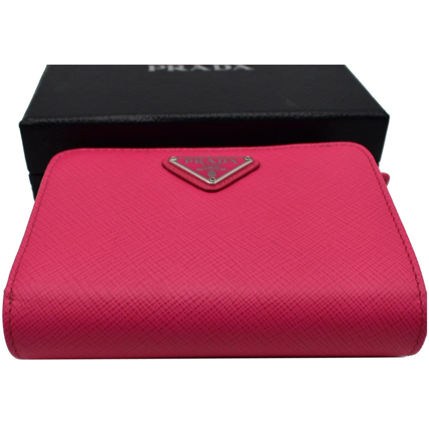 prada small saffiano leather wallet pink, RvceShops Revival