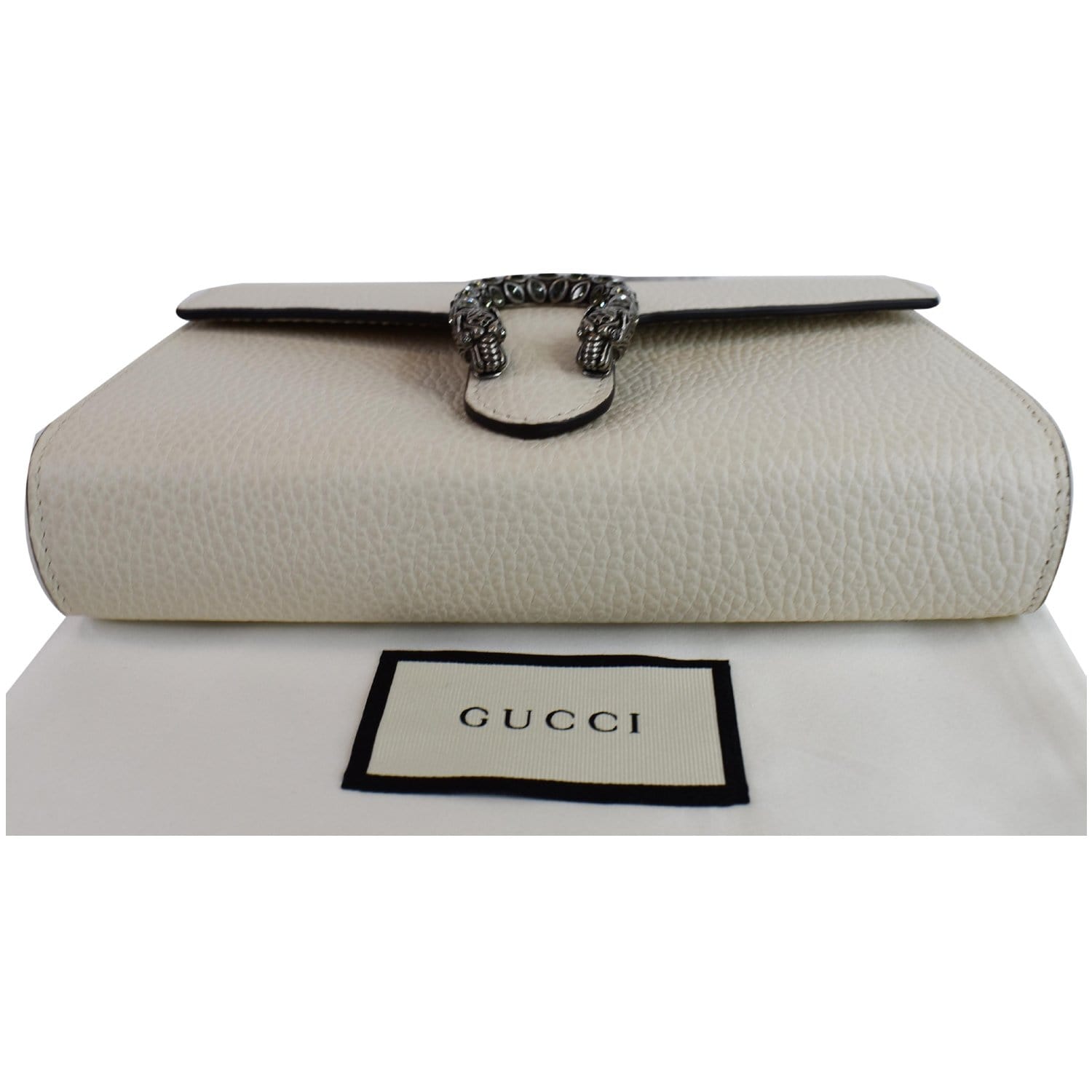 Gucci Super Mini White Leather Dionysus
