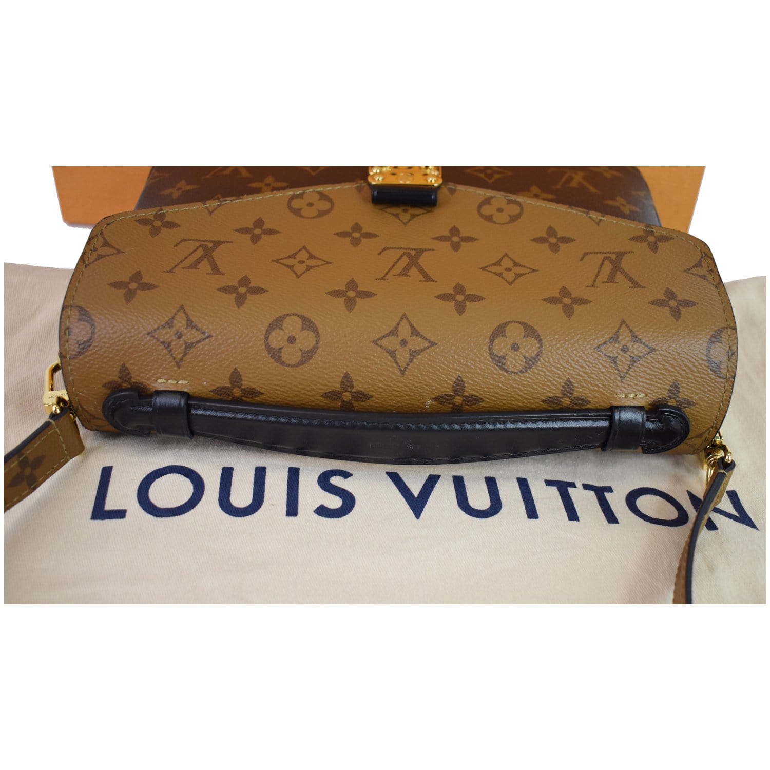 2017 Louis Vuitton Brown Monogram Reverse Coated Canvas Pochette Metis at  1stDibs  reverse pochette metis, louis vuitton pochette metis reverse, metis  pochette reverse