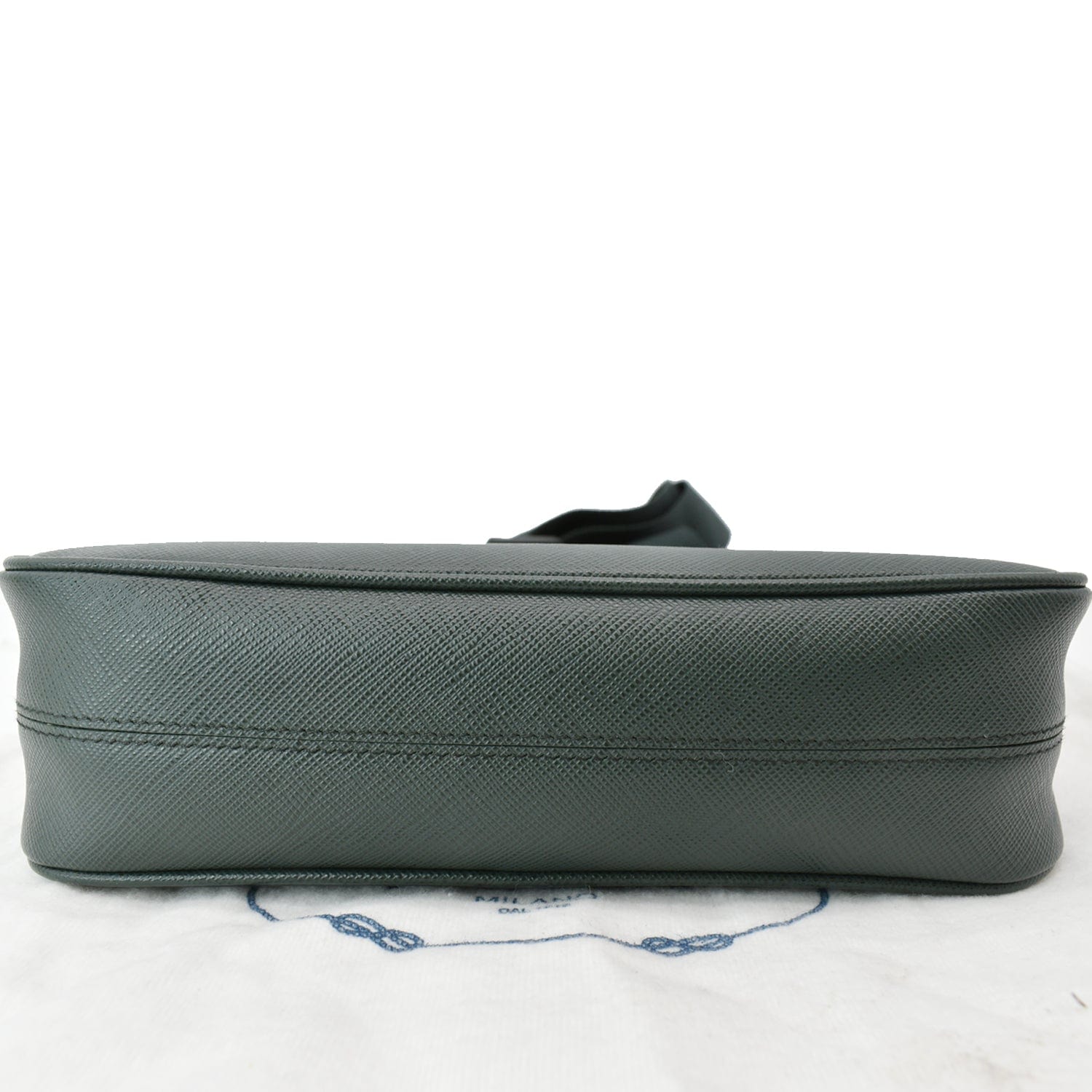 Promenade leather handbag Prada Green in Leather - 36314714