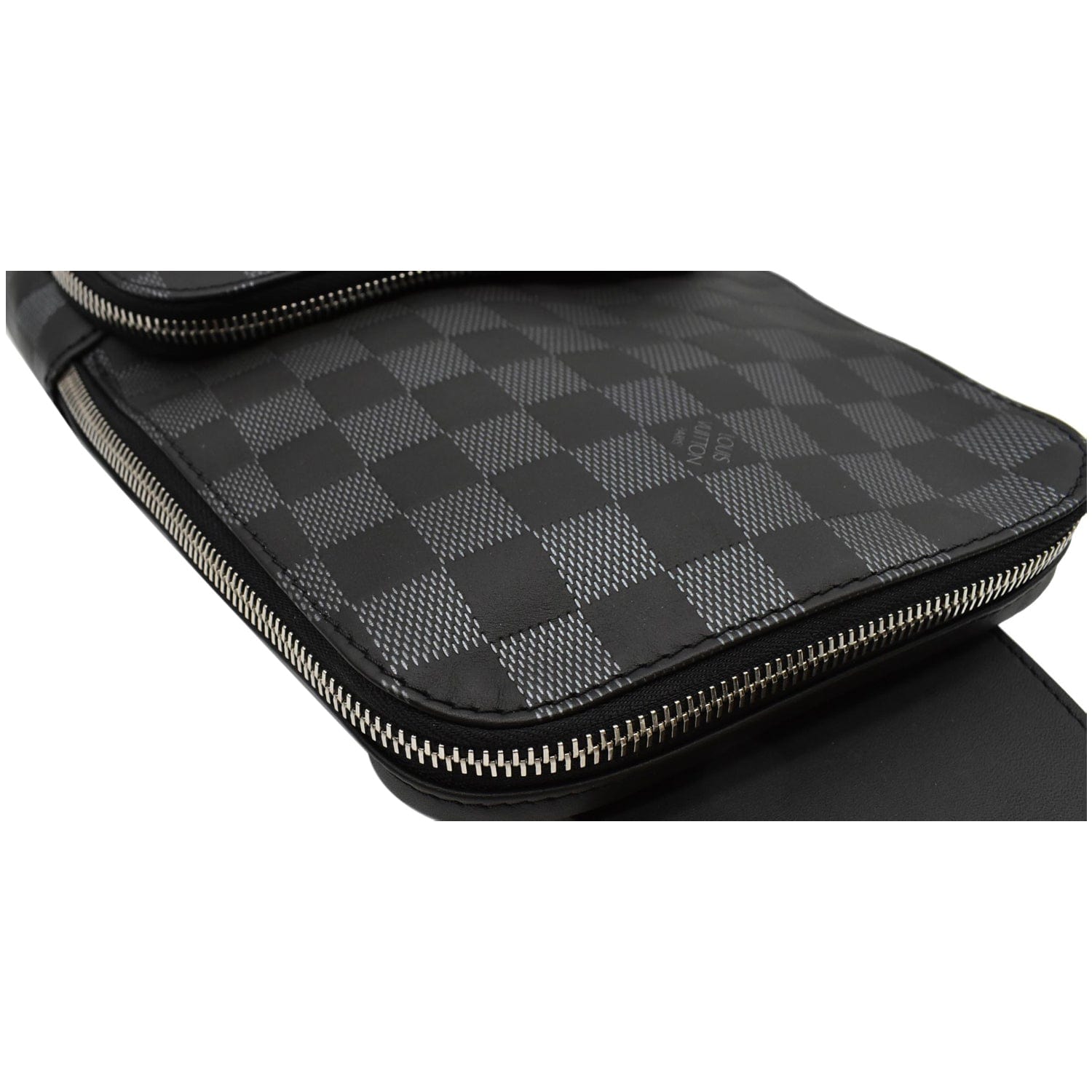 Louis Vuitton 2021 Damier Graphite Pattern Pouch - Black Wallets