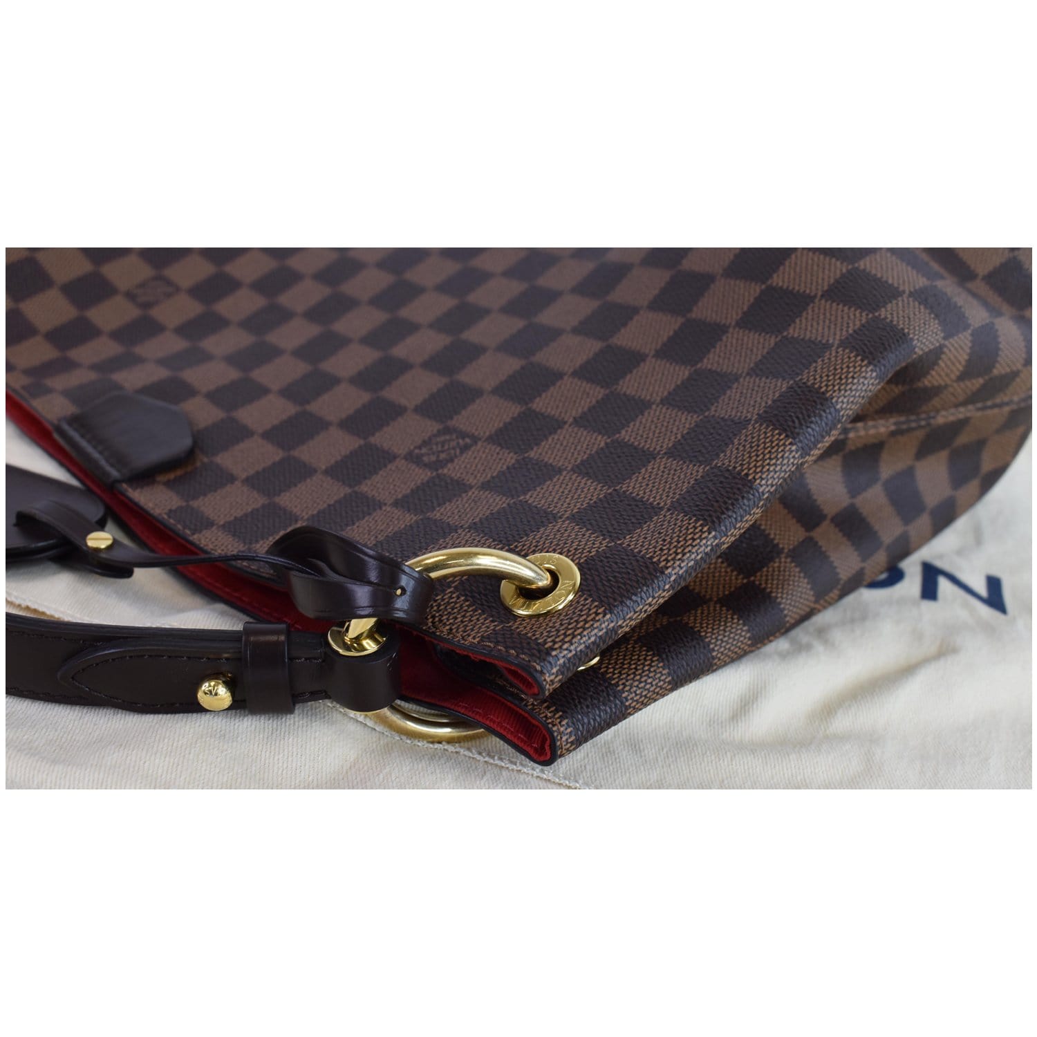 Louis Vuitton 2019 Damier Ebene Graceful PM Tote Bag