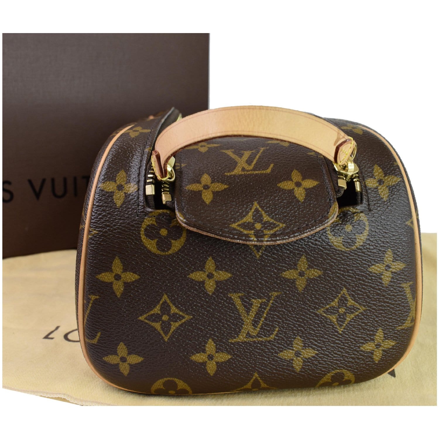 Louis Vuitton Toiletry Bag Monogram 25 Brown in Canvas with Brass - US