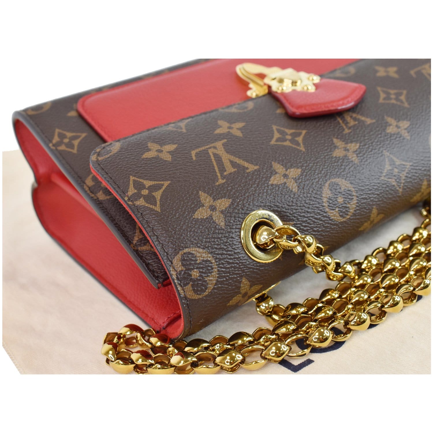 Louis Vuitton, Bags, Supreme Lv Chain Wallet