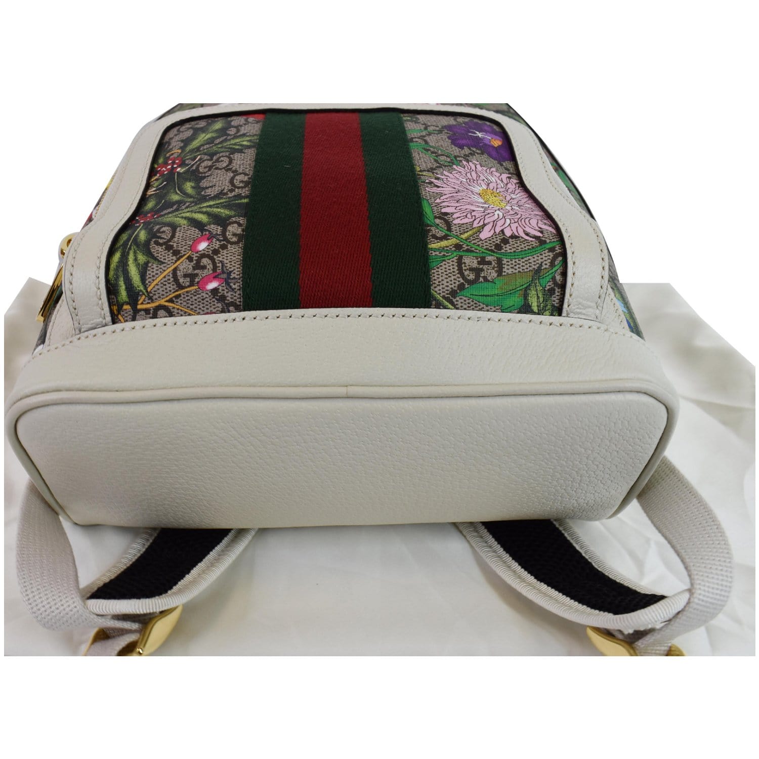 Gucci Ophidia Gg Flora Small Backpack In White/gg Supreme Flora, ModeSens