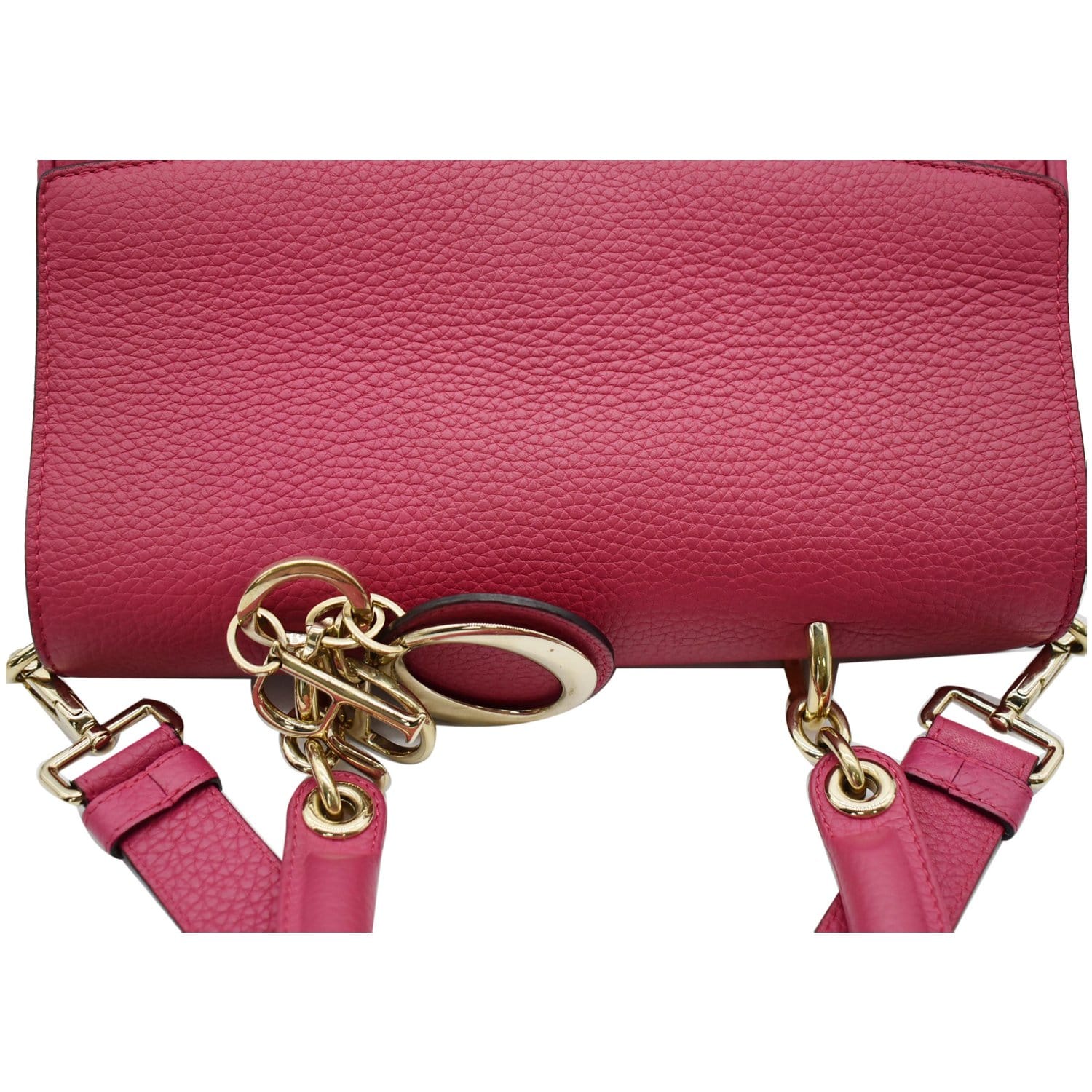 Leather key ring Dior Red in Leather - 33190187