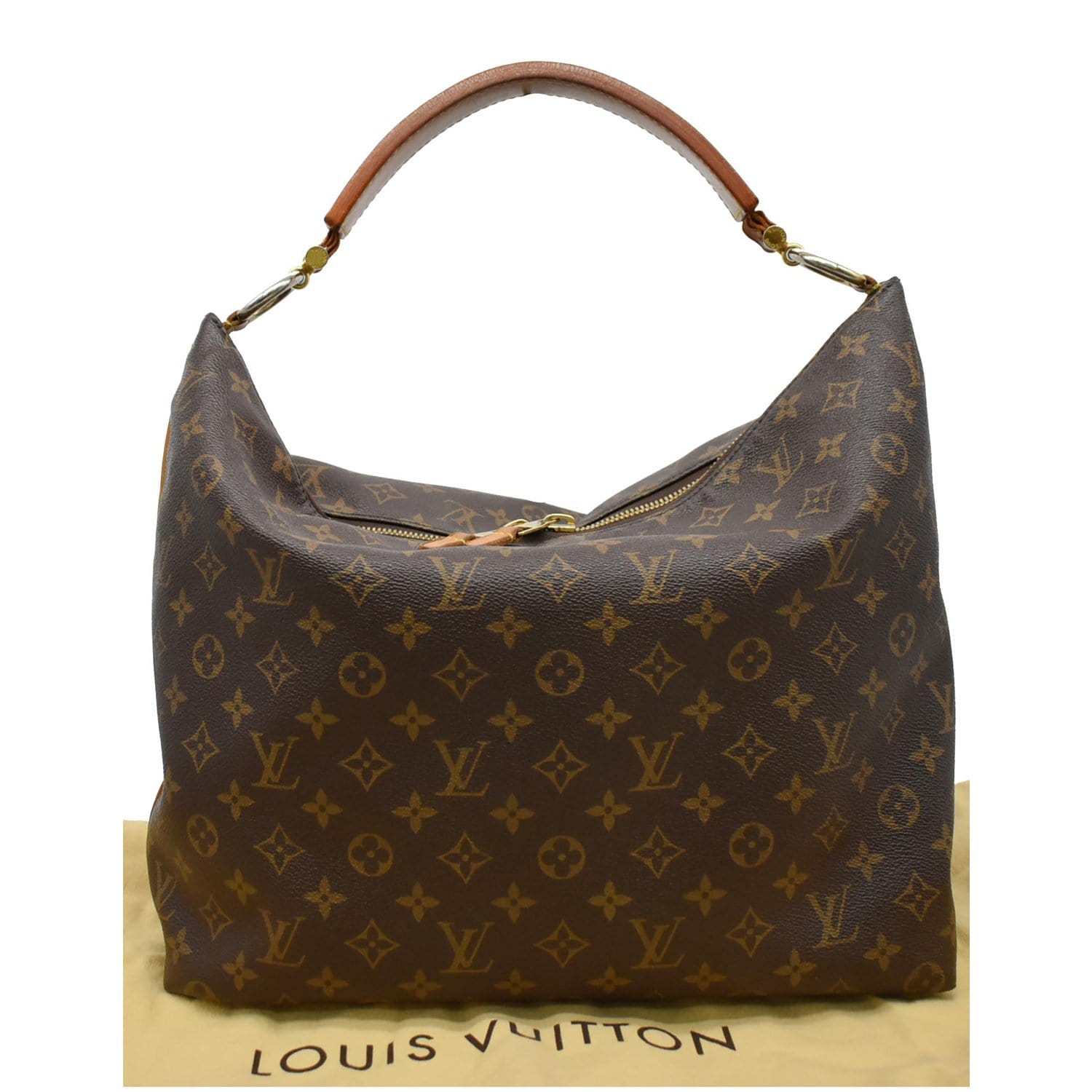 Sac à main sully en toile Louis Vuitton Brown in Cloth - 32569306
