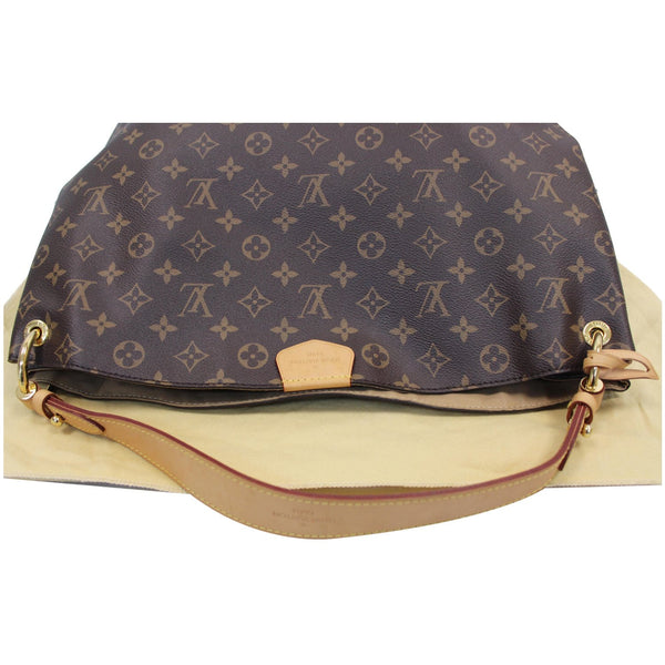 top view lv Graceful MM Monogram Canvas Satchel Bag