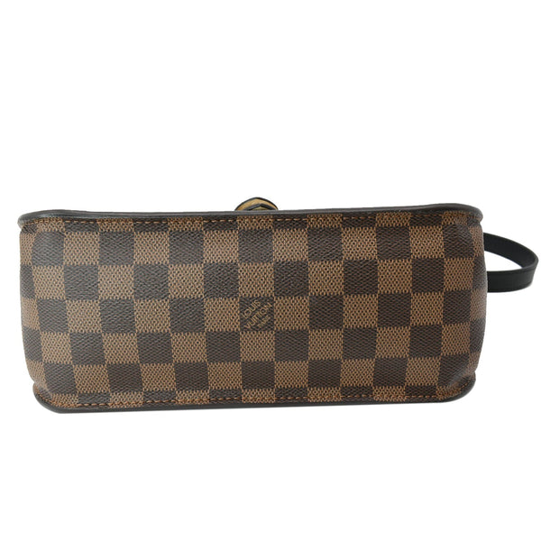 LOUIS VUITTON Beaumarchais Damier Ebene Shoulder Bag Brown