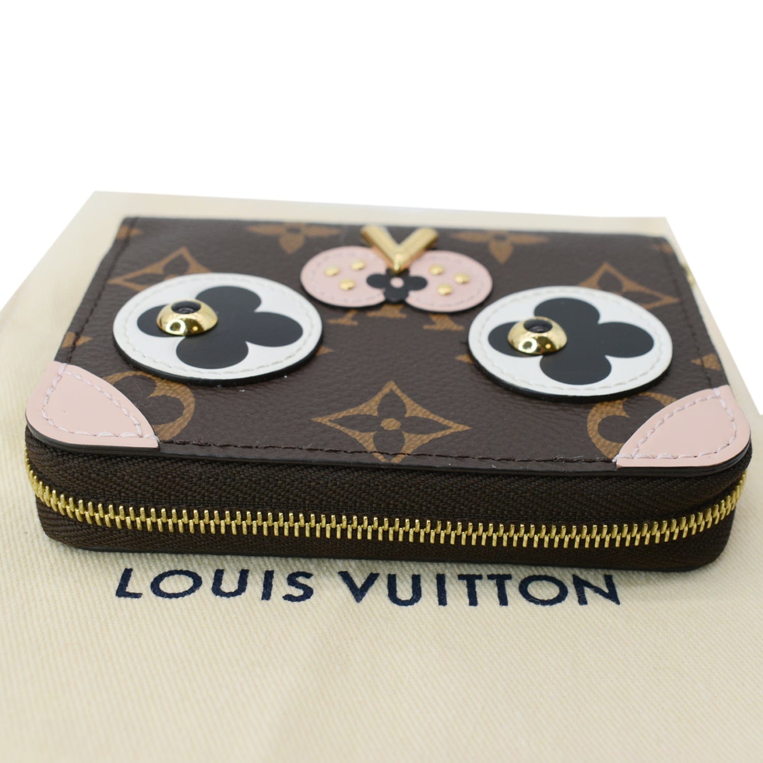 LOUIS VUITTON purse M67246 Zippy wallet Zip Around dog Monogram canvas –