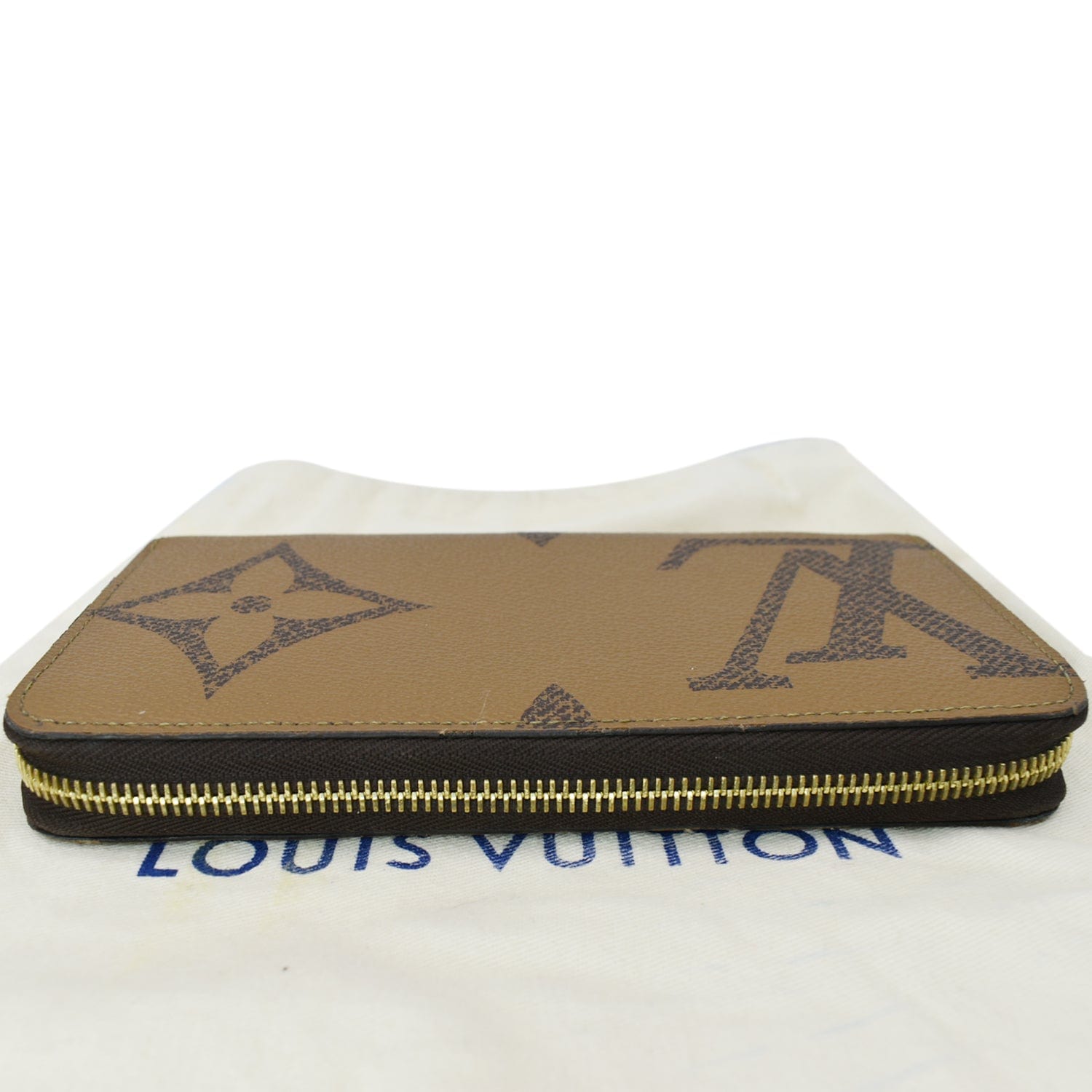 Louis Vuitton Reverse Monogram LV Side-Up Card Holder (SHF-qf7PYZ