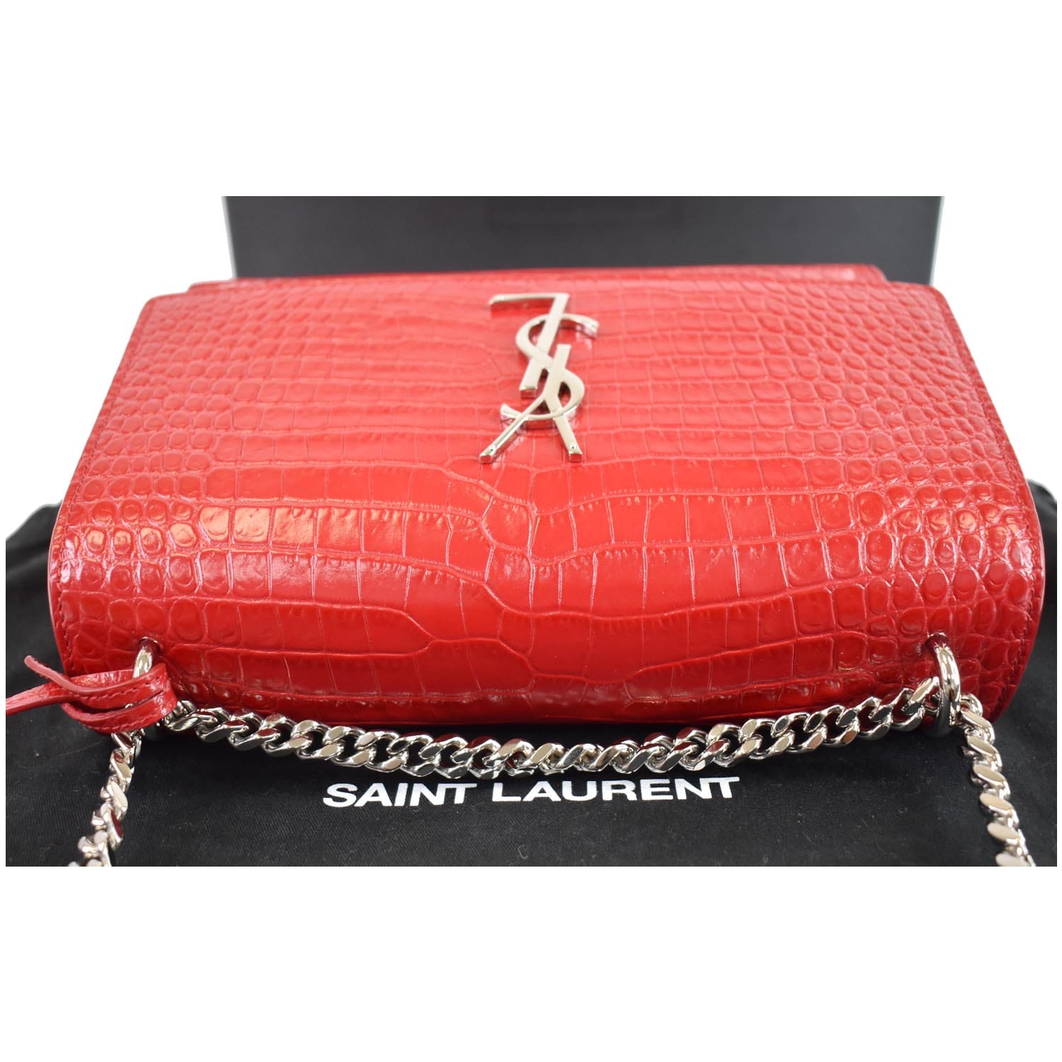 Saint Laurent Sunset Medium Leather Cross-body Bag in Natural