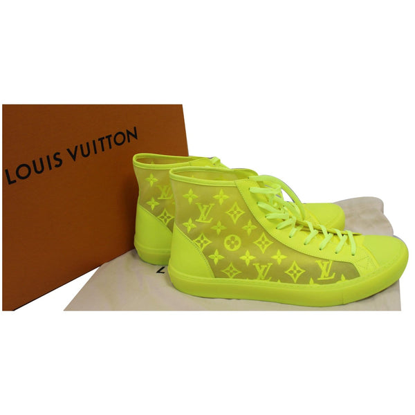 Louis Vuitton Tattoo Monogram High Top Sneaker side view