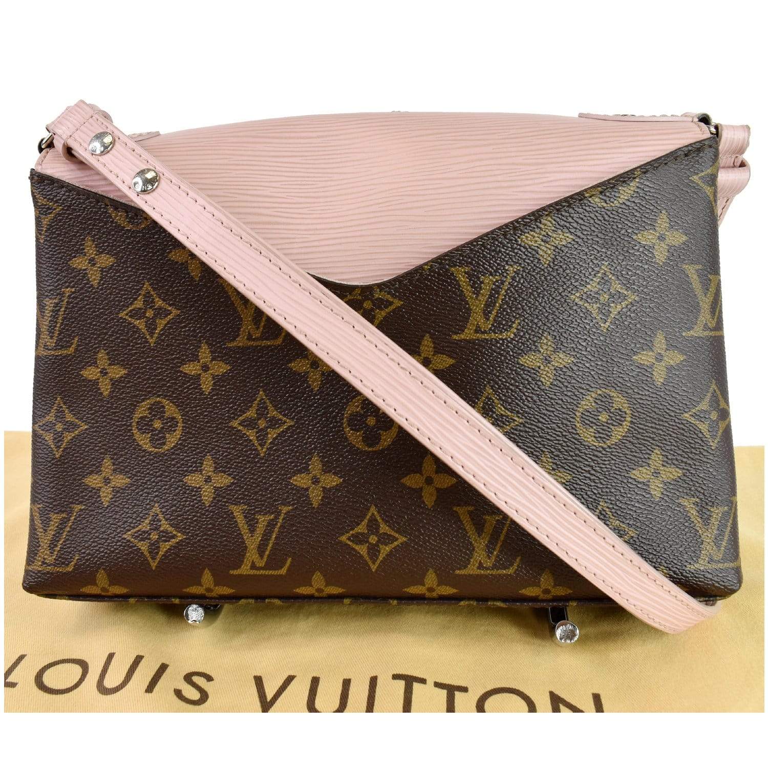 Louis Vuitton Monogram Pallas Rose Ballerine Shoulder Bag