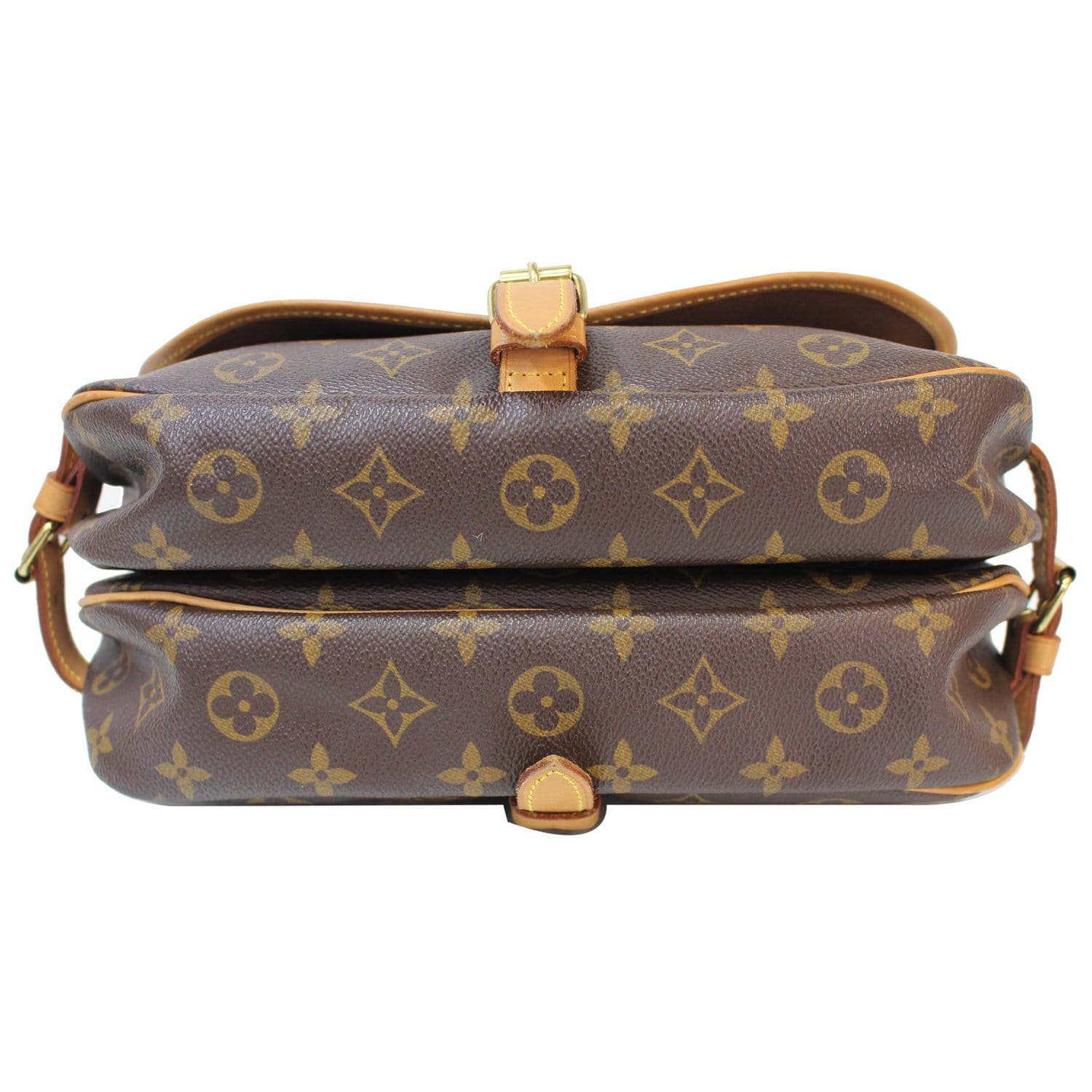 Saumur leather crossbody bag Louis Vuitton Brown in Leather - 36833433