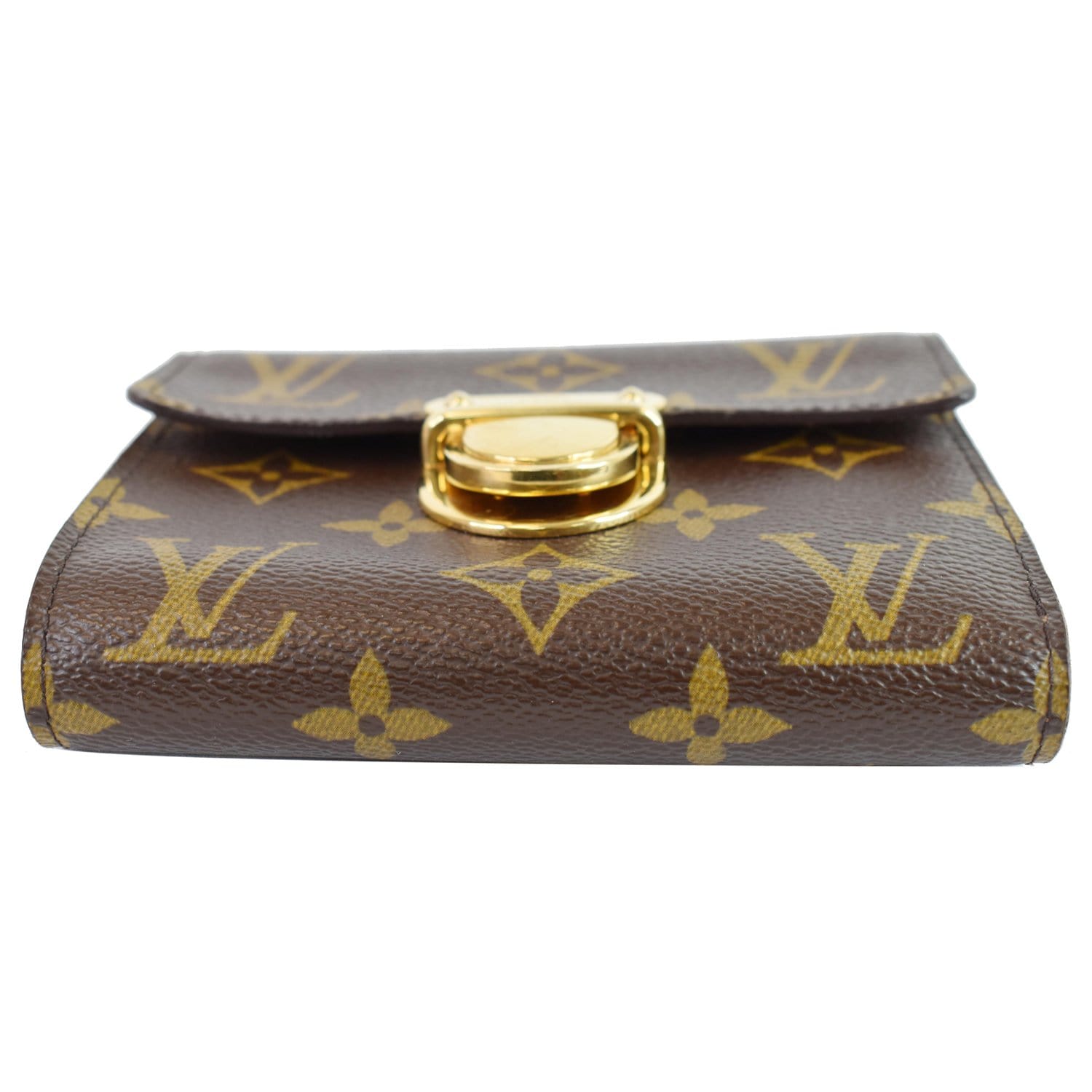 Louis Vuitton Brown Monogram Round Coin Purse 1lz1012 Wallet For Sale at  1stDibs