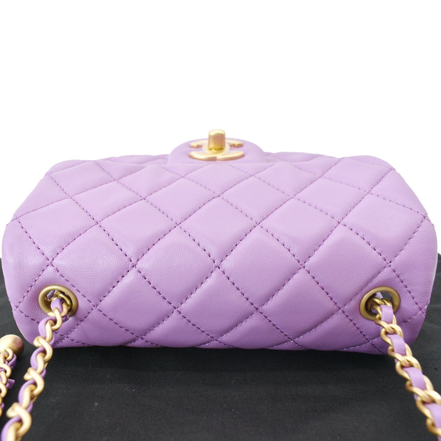 Chanel 2022 Small Pearl Crush Hobo w/ Tags - Purple Hobos