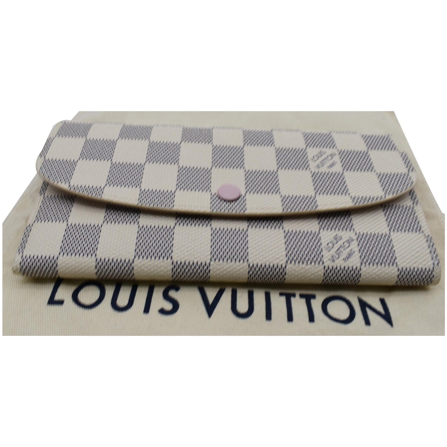 Louis Vuitton Damier Azur Emilie Wallet White ref.753478 - Joli Closet