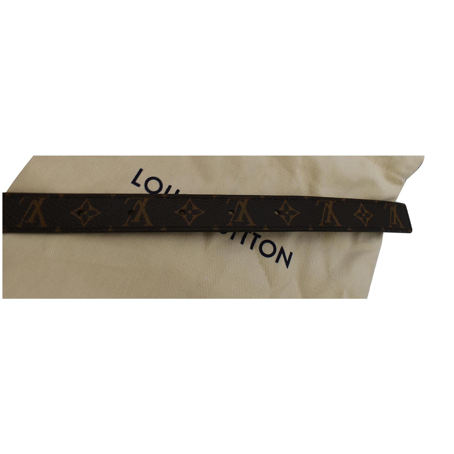 Louis Vuitton, a monogram canvas 'LV Initiales' belt, size 95