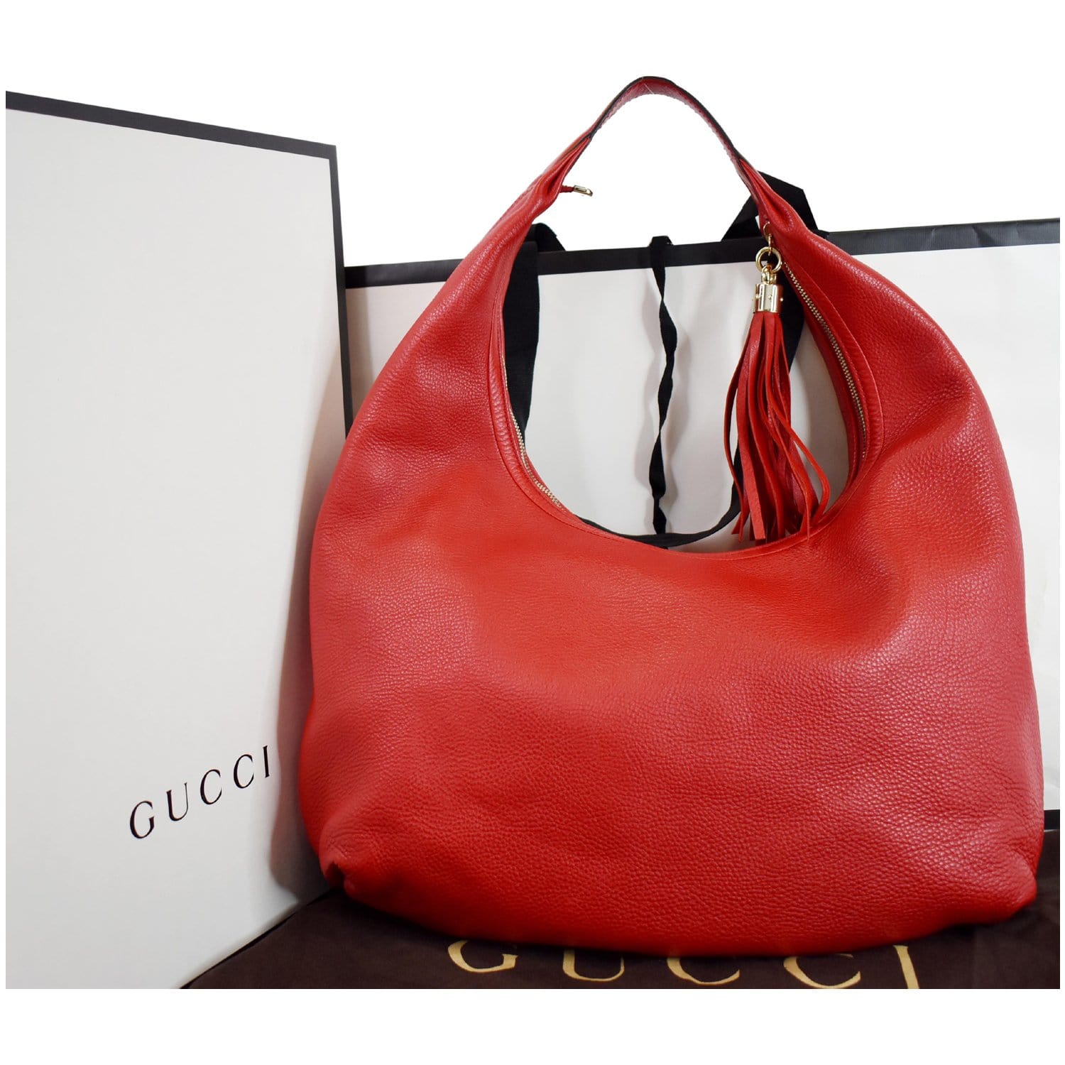 Gucci Handbags Brown Beige Dark red Leather Cloth ref.276617 - Joli Closet