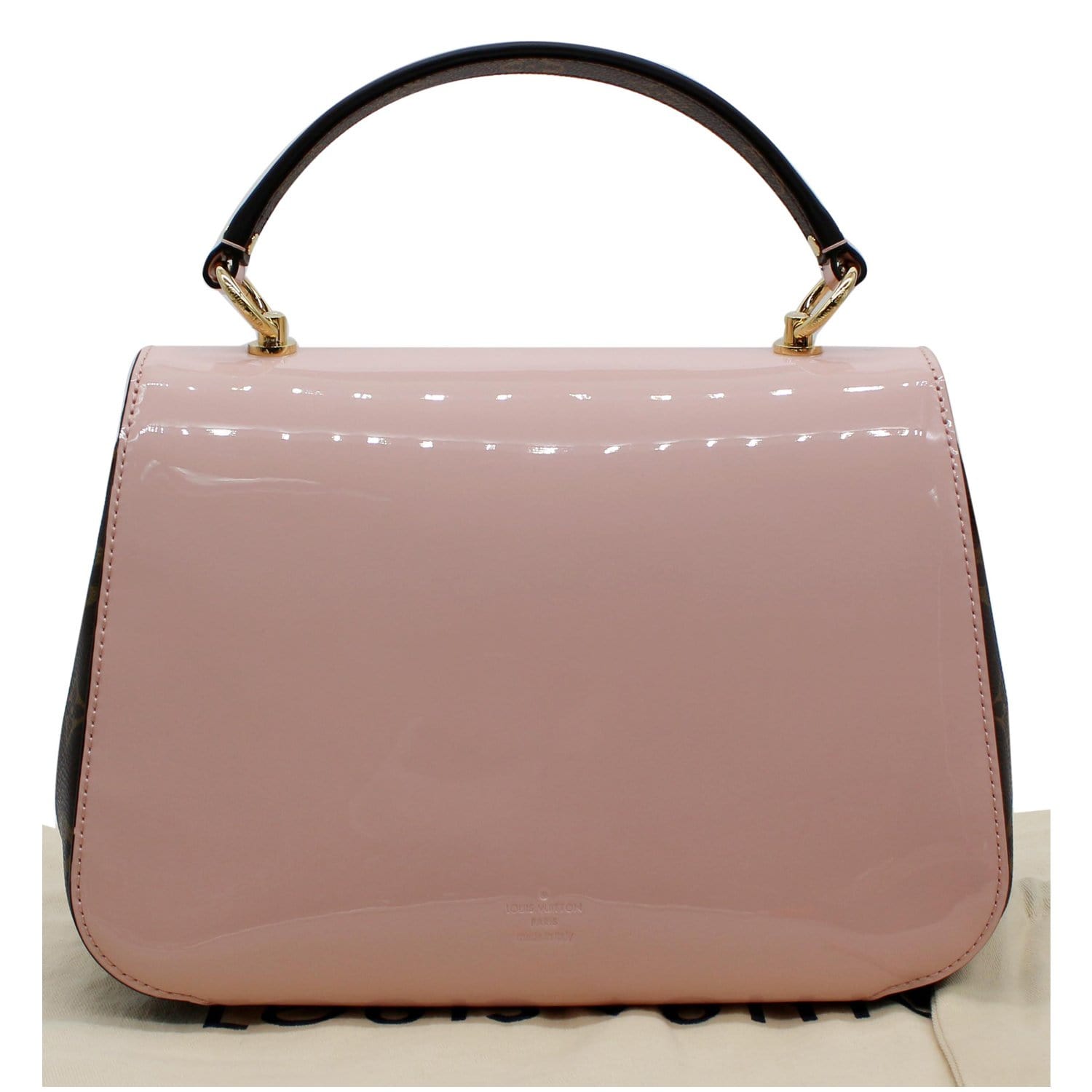 Keepall patent leather travel bag Louis Vuitton Pink in Patent