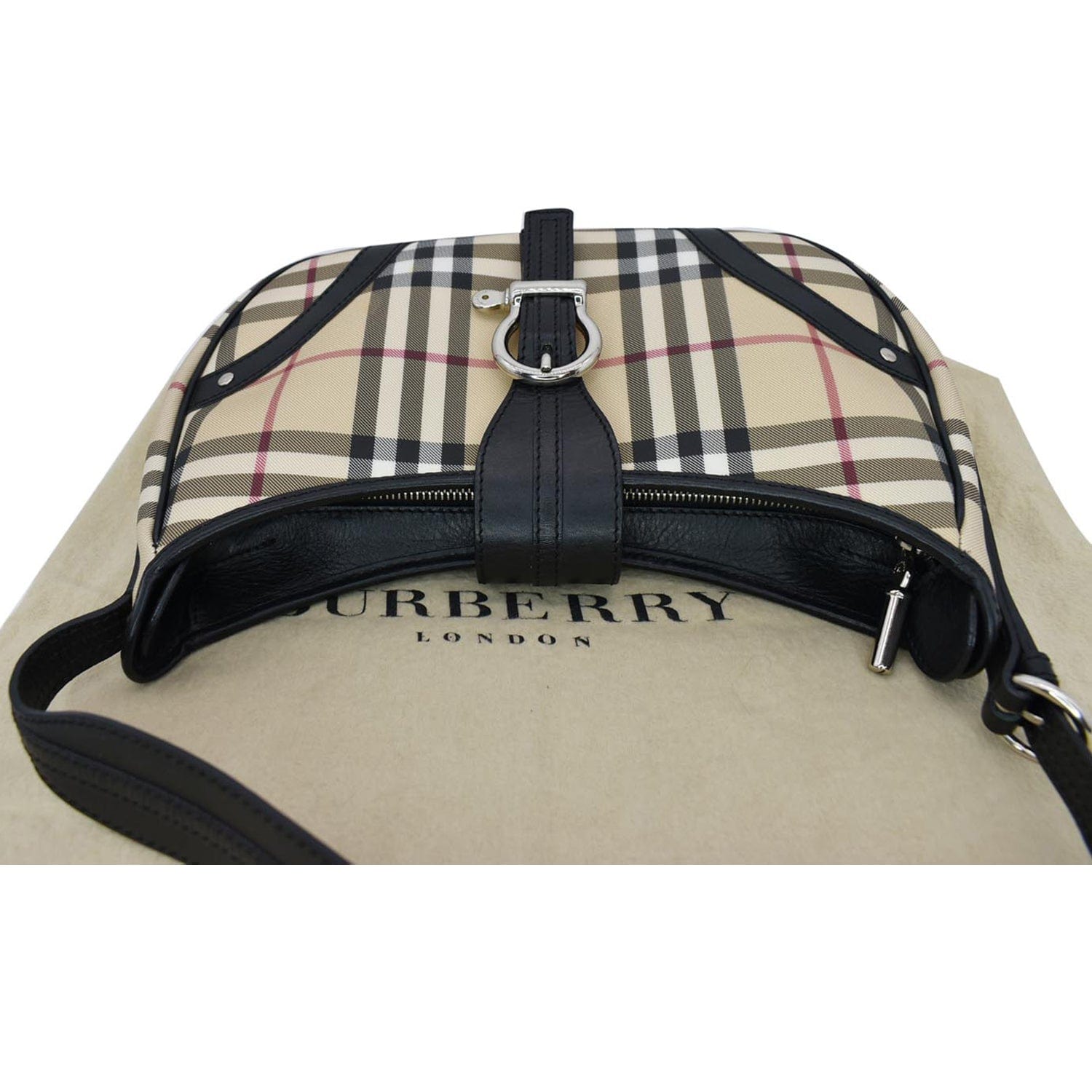 Burberry London Nova Plaid Shoulder Bag