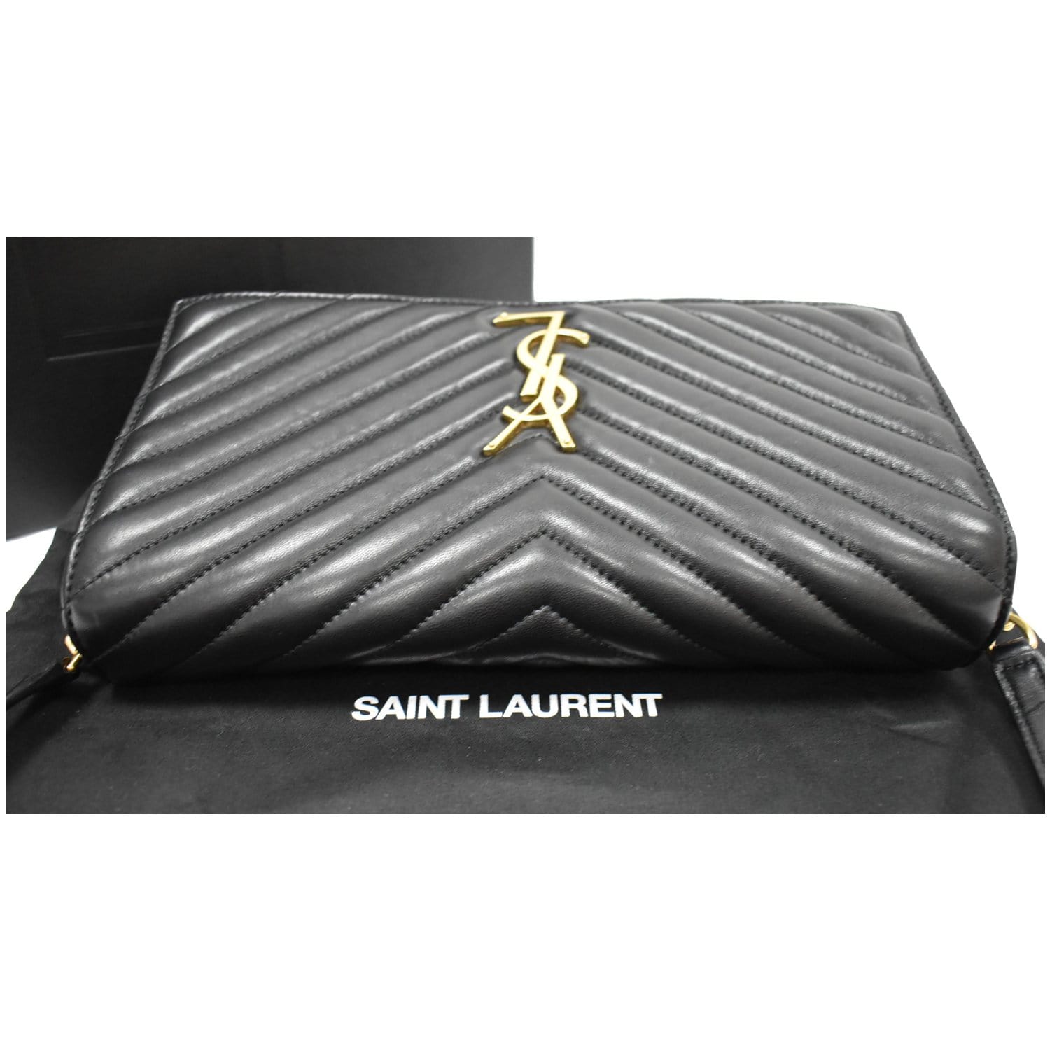 Yves Saint Laurent Kate 99 Chevron Leather Shoulder Bag