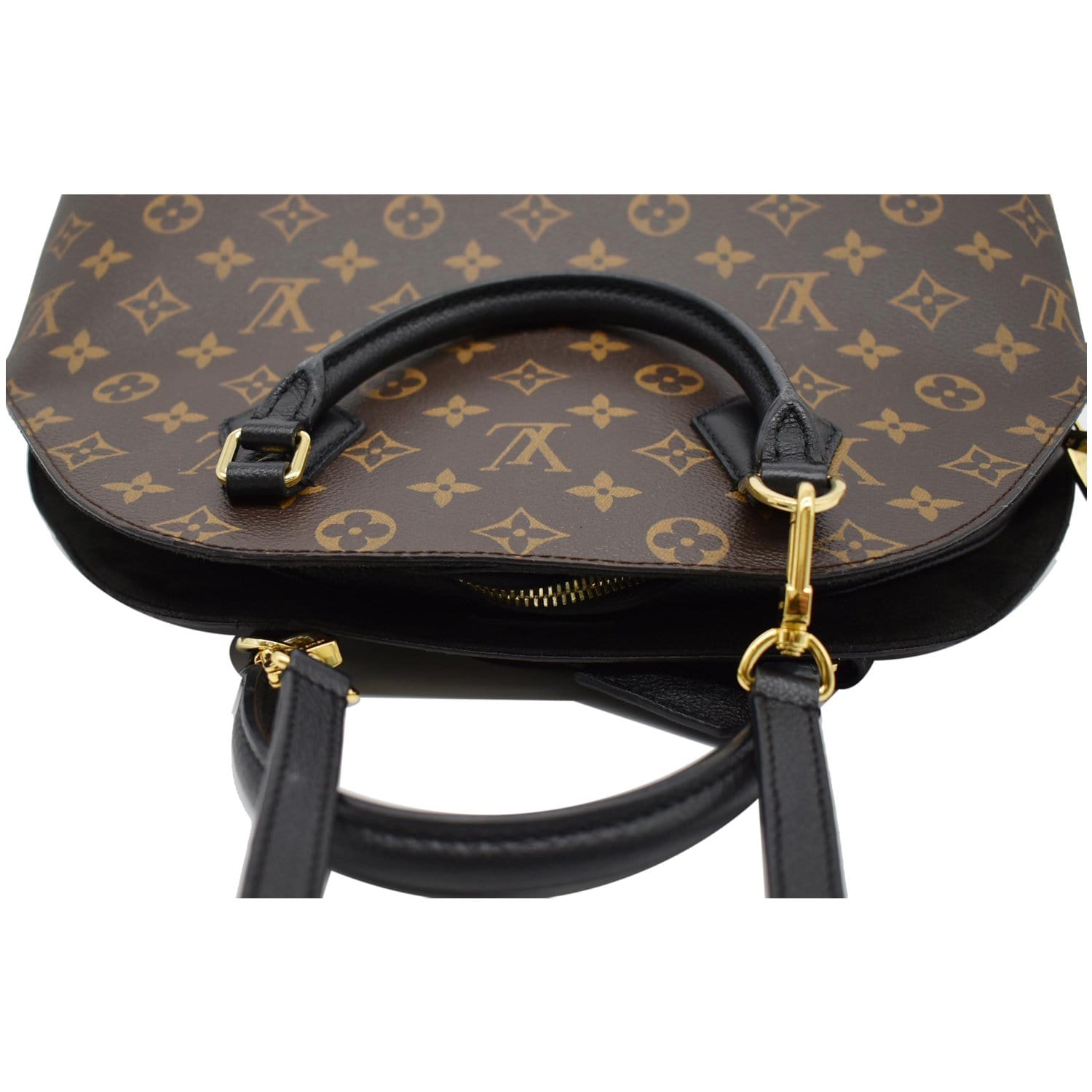 Alma bb leather handbag Louis Vuitton Brown in Leather - 34504901