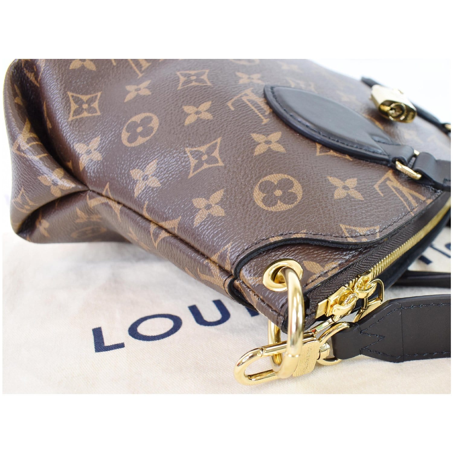 Louis Vuitton Lie de Vin Monogram Canvas Flower Zipped Tote PM Bag -  Yoogi's Closet