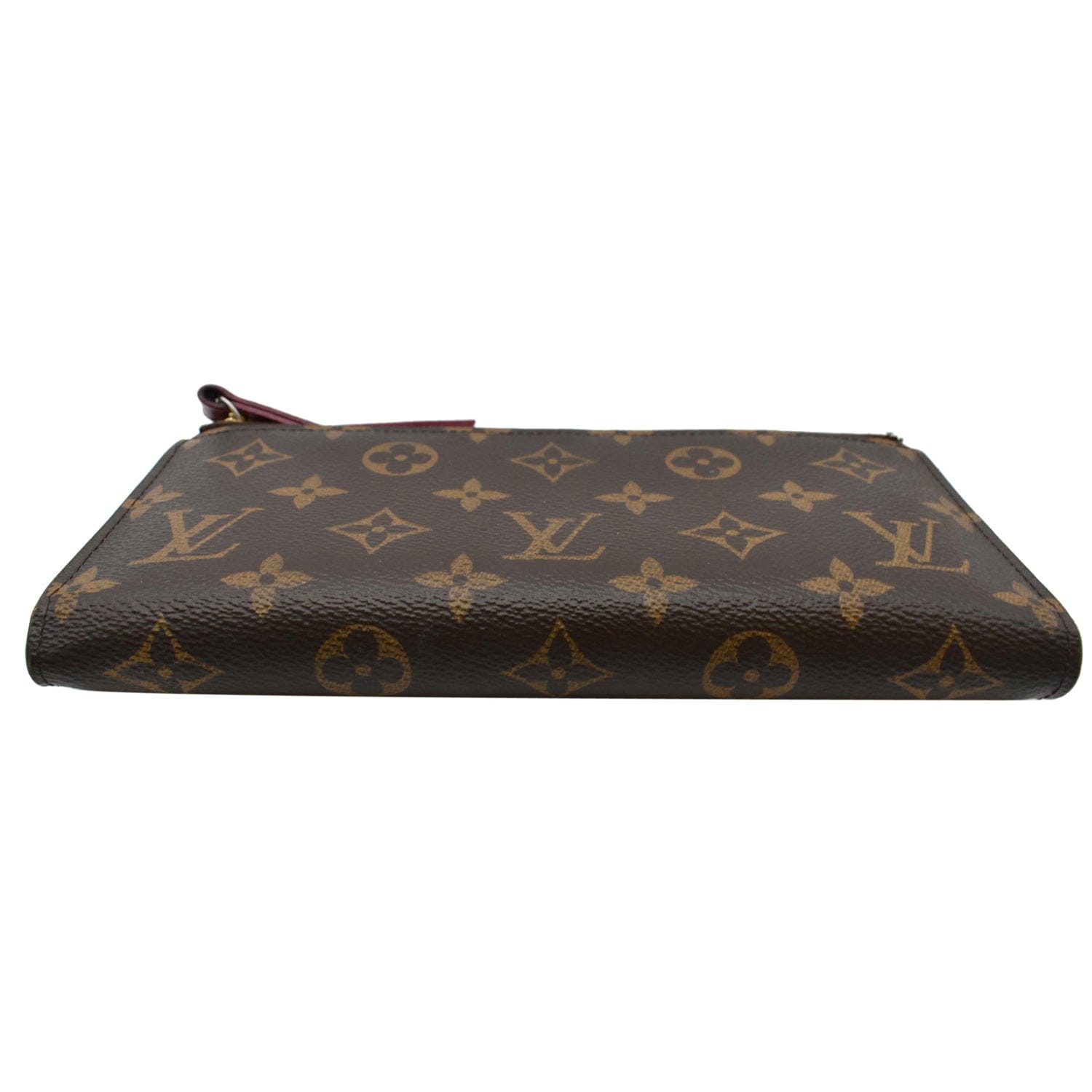 Louis Vuitton Adele Monogram Canvas & Red Coquelicot Leather Bifold Wallet