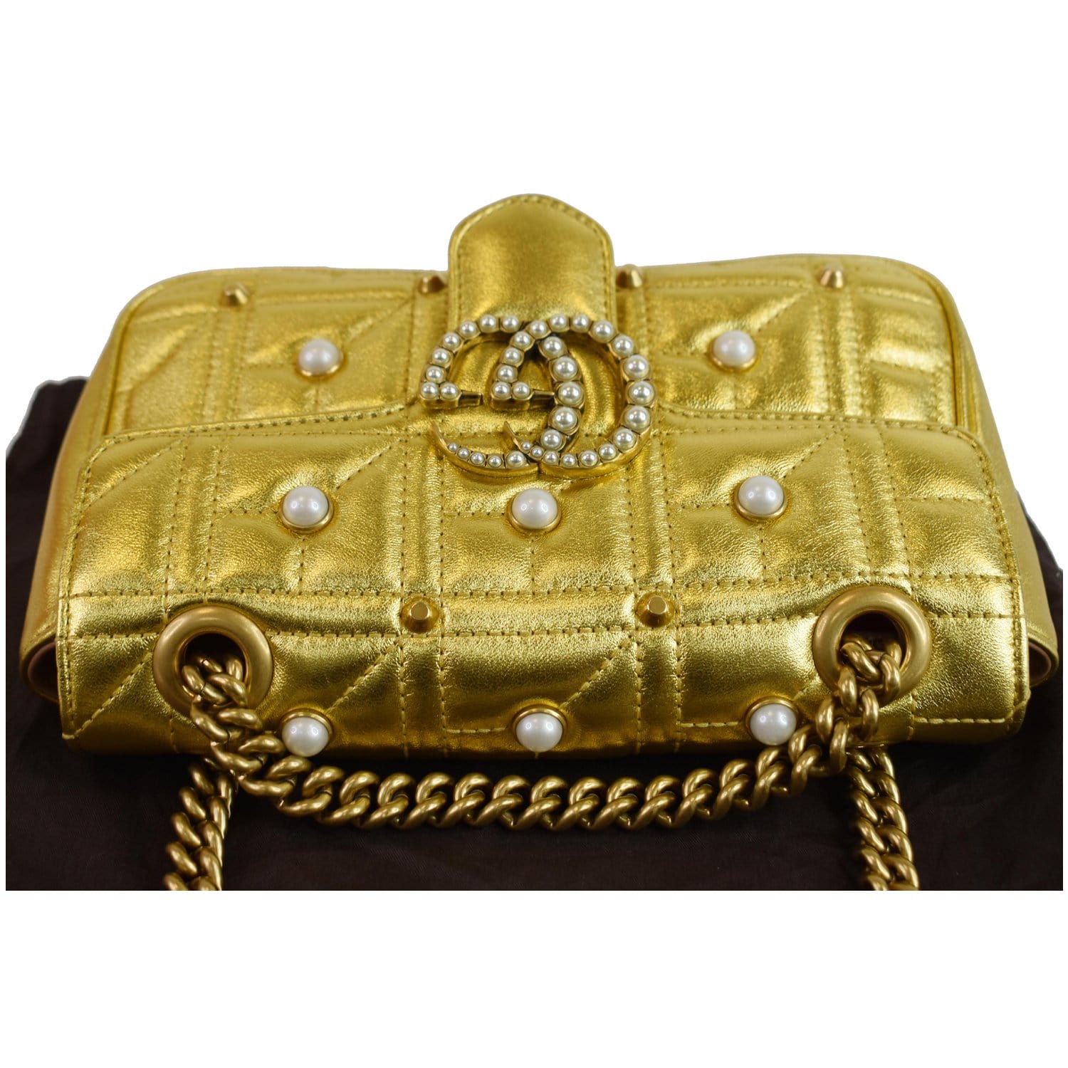 Gucci Studded Leather Handbag