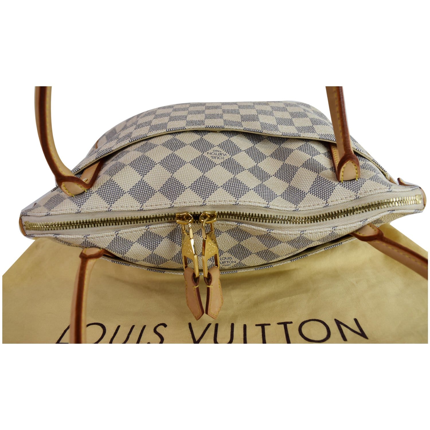 LOUIS VUITTON Damier Azur Figheri PM Tote Bag Shoulder Bag N41176