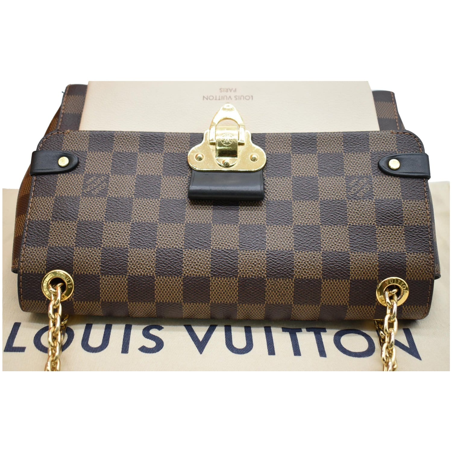 Louis Vuitton Damier Ebene Vavin Chain Wallet - Brown Crossbody Bags,  Handbags - LOU644103