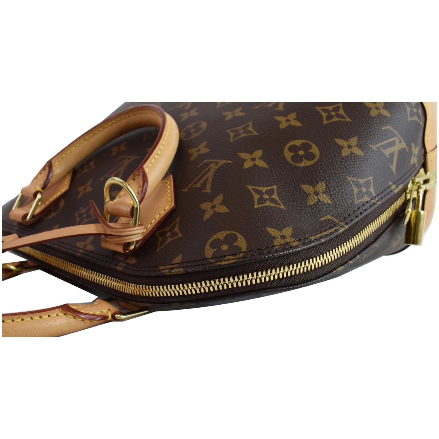 Louis Vuitton Canvas and Leahter Pm Alma Bag Monogram with Gold