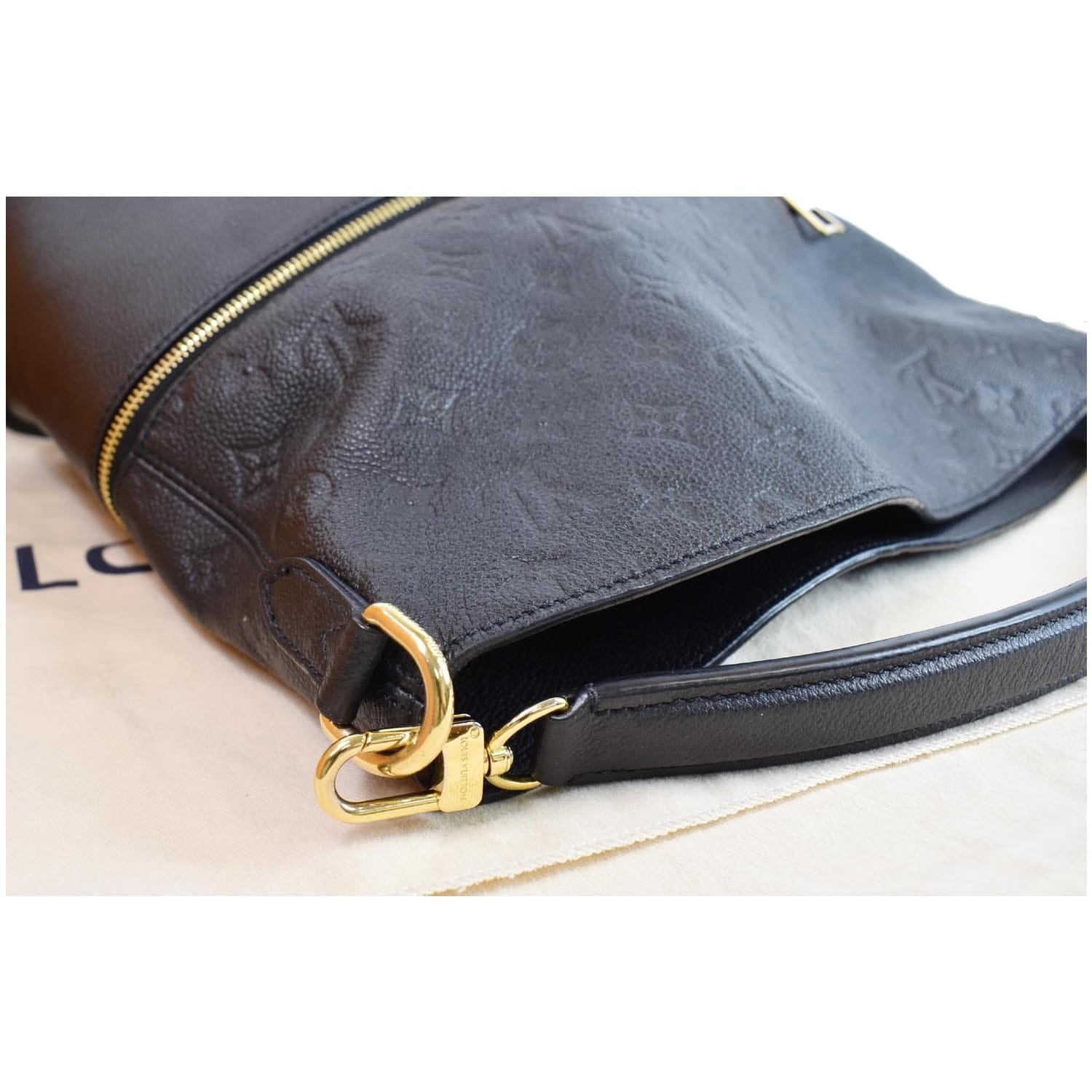 Louis Vuitton Empreinte Leather Melie Bag Black