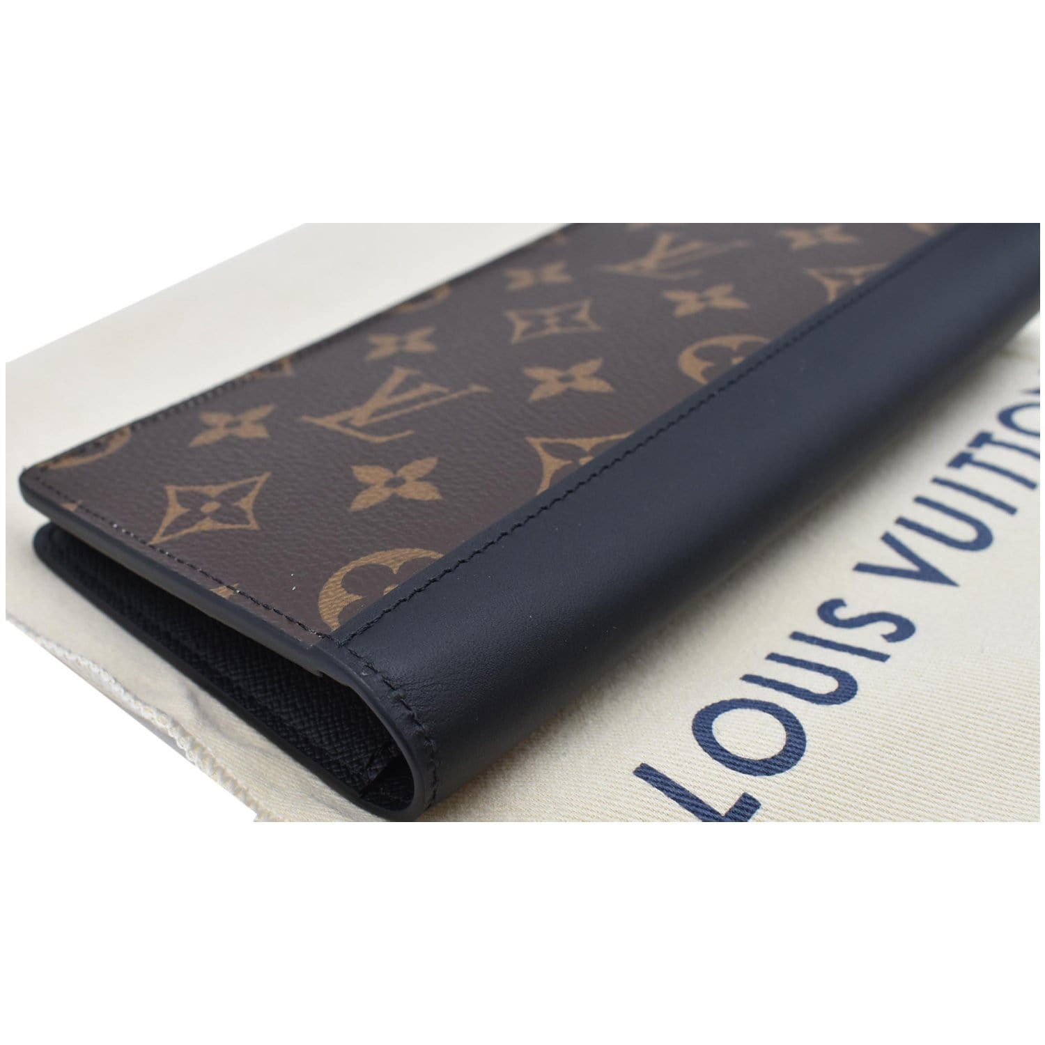 Shop Louis Vuitton MONOGRAM MACASSAR Brazza wallet (M69410) by SkyNS