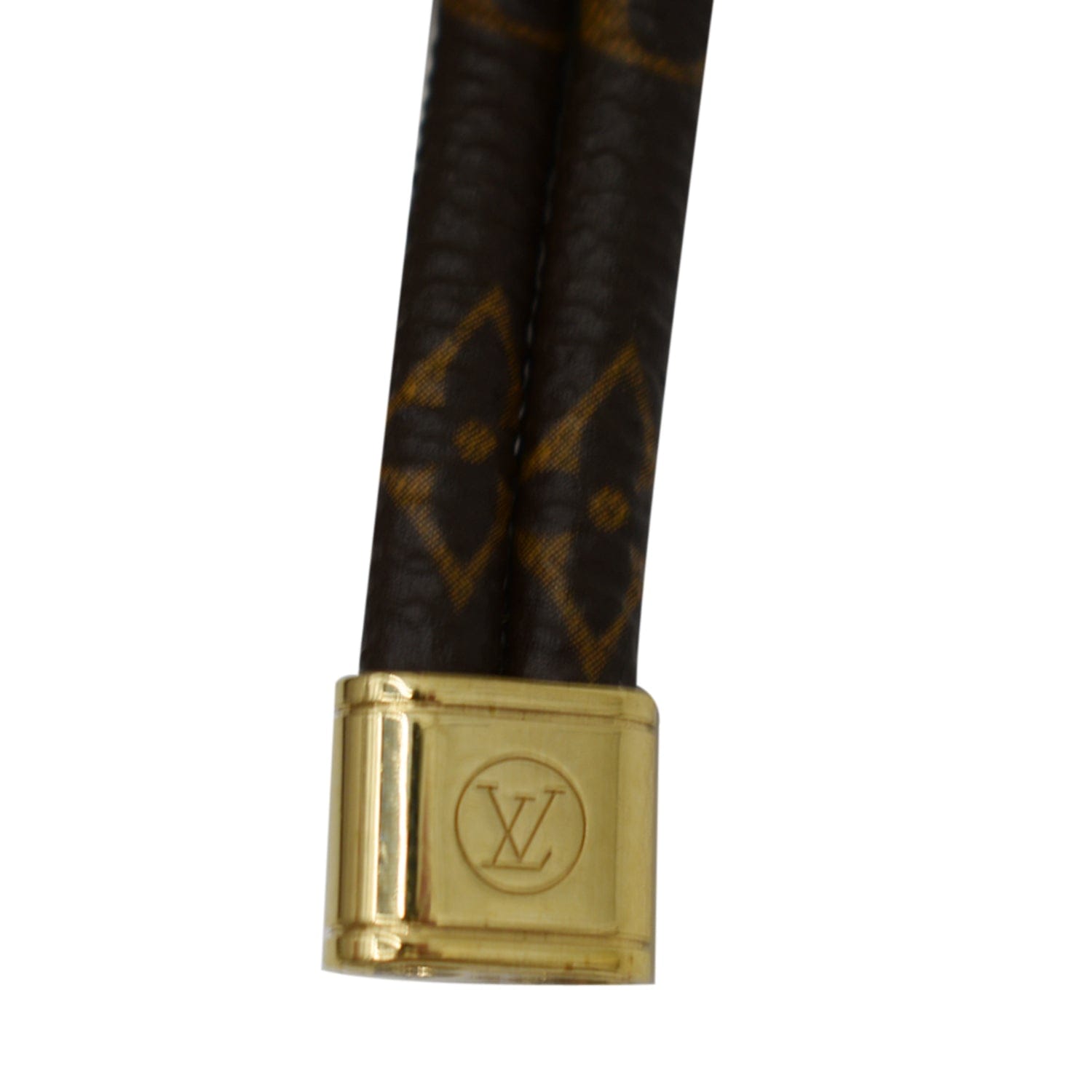 Louis Vuitton Monogram Keep It Twice Lock Brown Leather 6